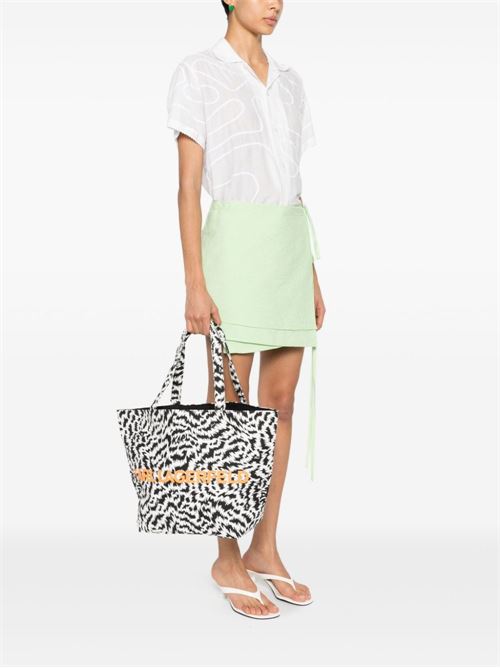 Borsa donna tote zebrata Karl Lagerfeld | 241W3887998